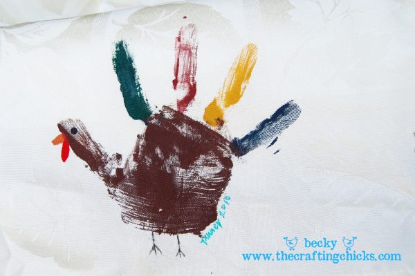 Turkey handprint Tablecloth
