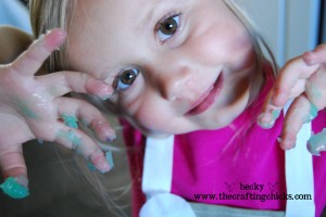 Bailey with slime