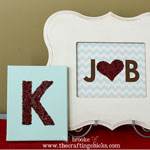Thumbnail image for Monograms and Framed Art {Using Dried & Crushed Rose Petals}