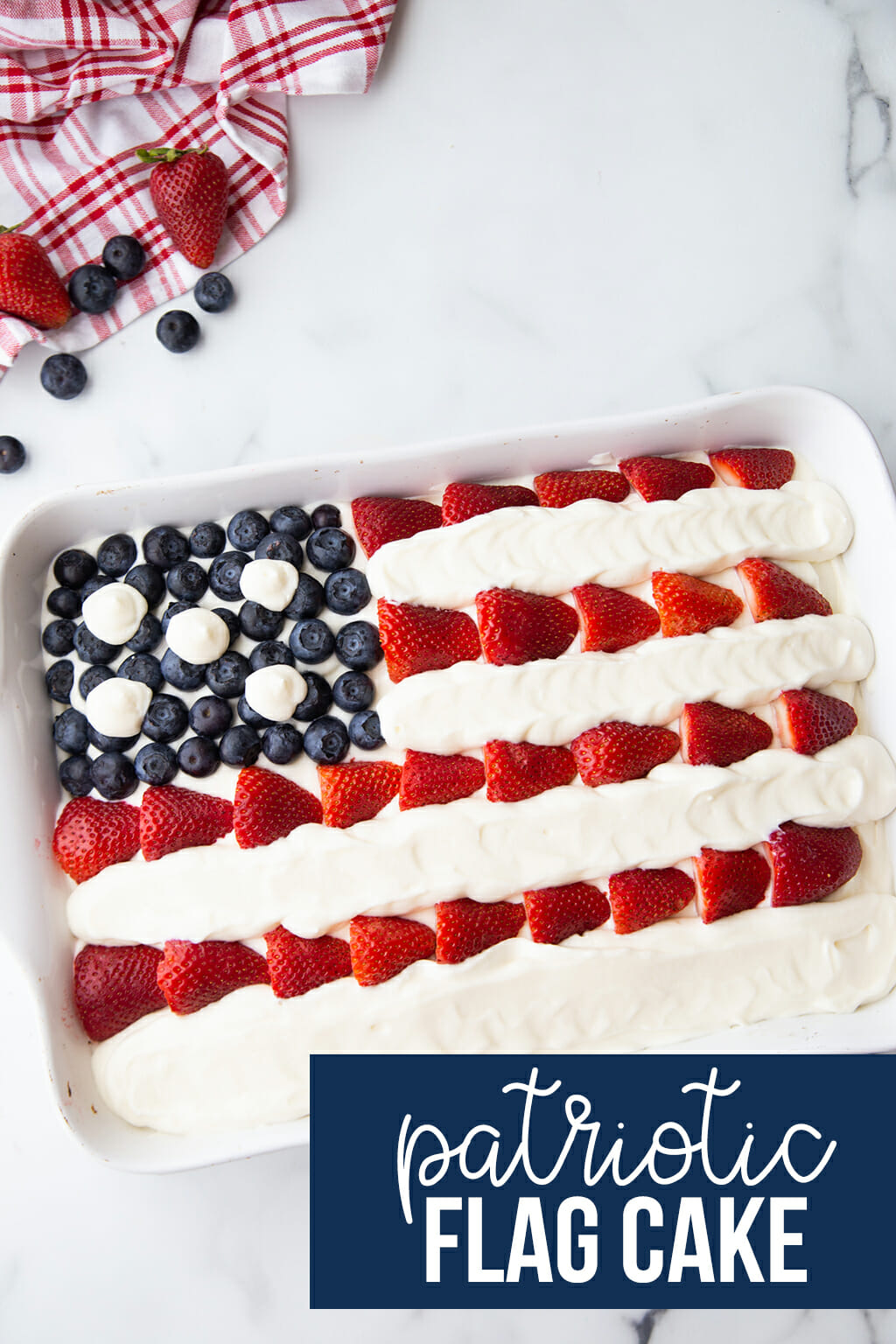 A Patriotic Flag Cake Recipe - The Crafting Chicks