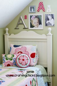 Mod Podge Monogrammed Wall Art For Girls - The Crafting Nook