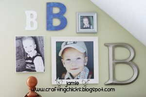 Mod Podge Monogrammed Wall Art For Girls - The Crafting Nook