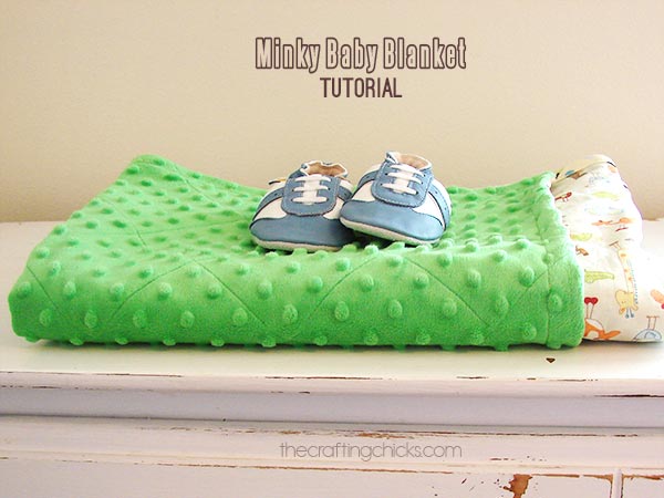 minky baby blanket tutorial