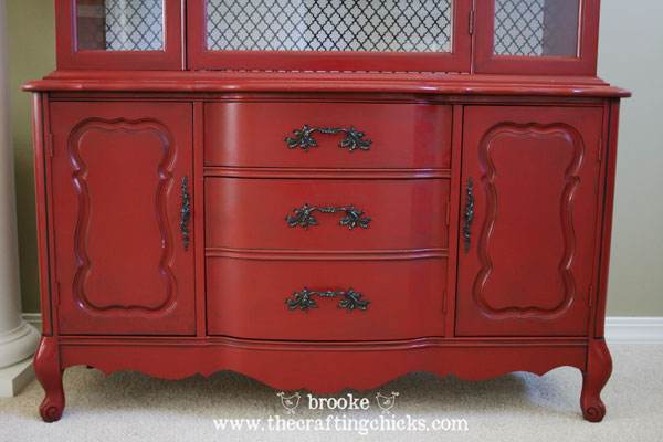 DIY Dining Room Hutch Makeover - The Crafting Chicks