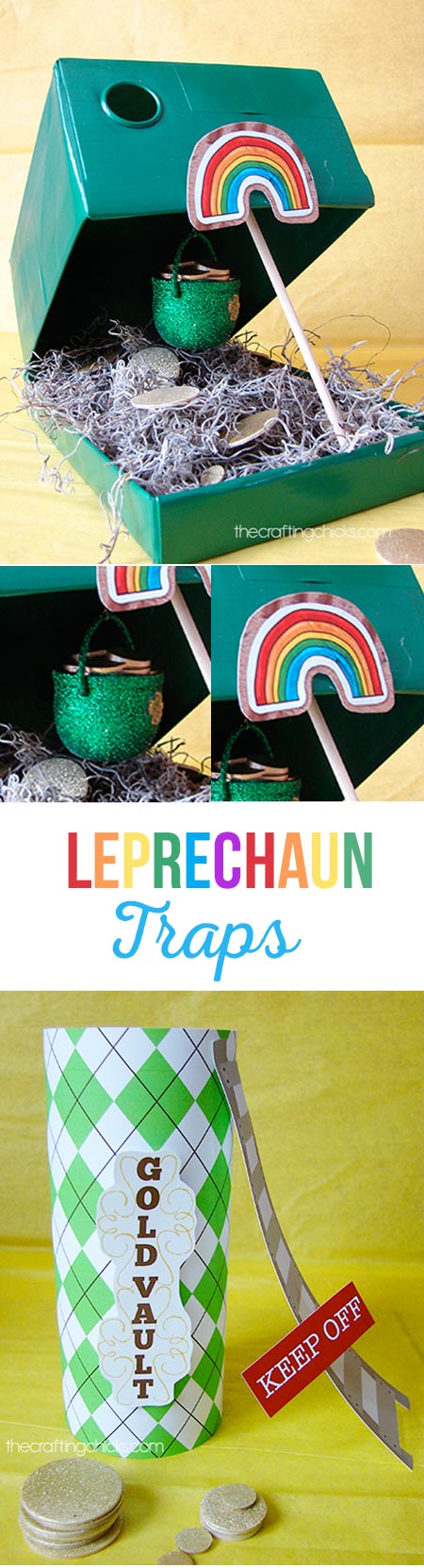 How to make leprechaun traps - St. Patrick's Day crafts
