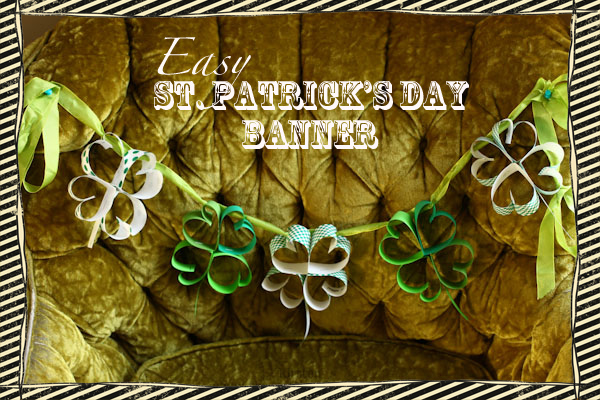 Easy DIY St. Patrick's Day Banner