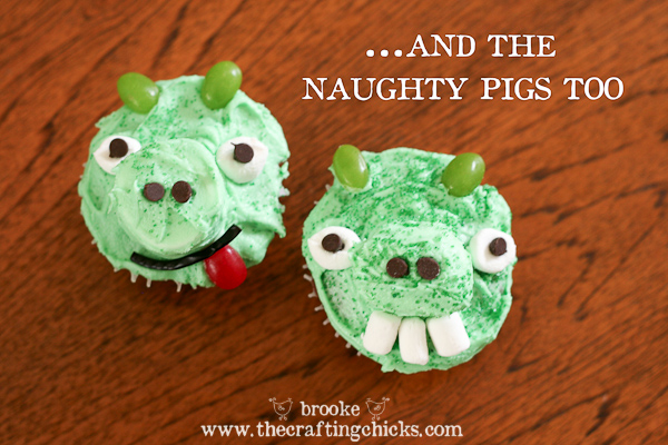 Angry Bird Cupcakes and the Naughty Pigs Too