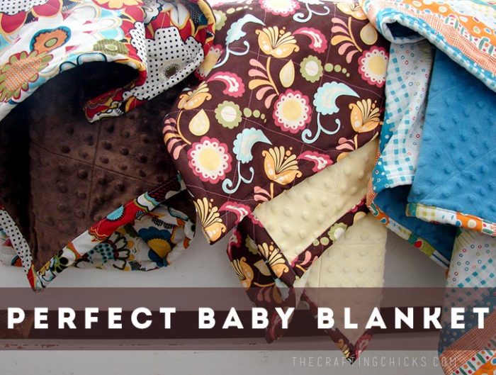 Minky Baby Blanket Simplified - The Crafting Chicks