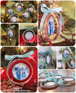 Handmade Photo Ornaments-Fancy Bangle Style - The Crafting Chicks
