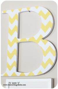 {Photo Wall Layout with Monogram} - The Crafting Chicks