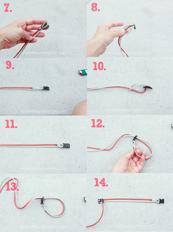 parachute bracelet instructions