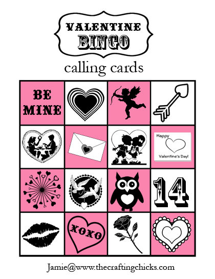 sm valentine bingo calling cards