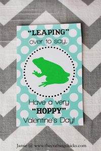 Frog Valentine &amp; FREE Printable - The Crafting Chicks