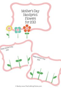 Mother's Day Handprint Flowers - The Crafting Chicks