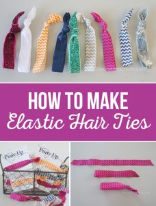 How to Make Elastic Hair Ties - The Crafting Chicks