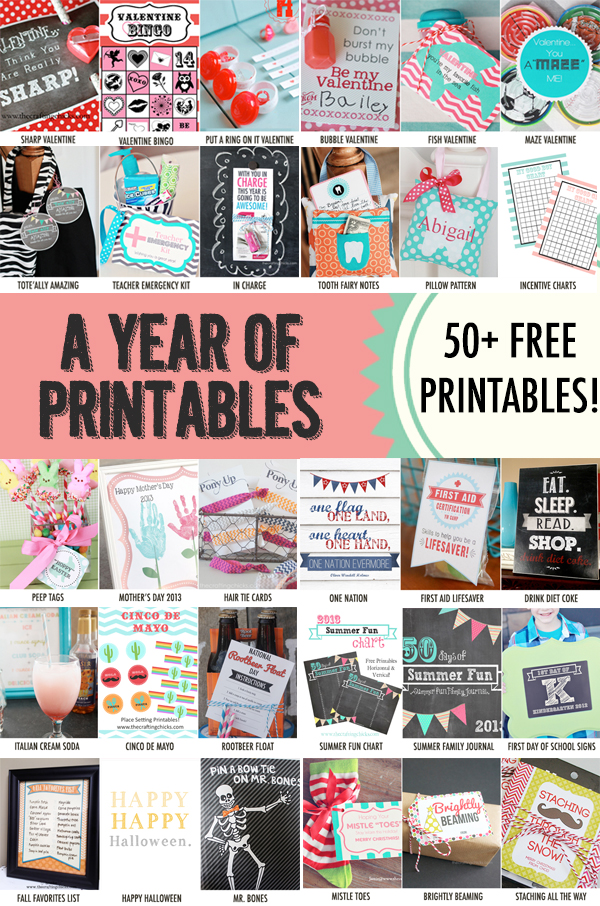 YEAR OF PRINTABLES