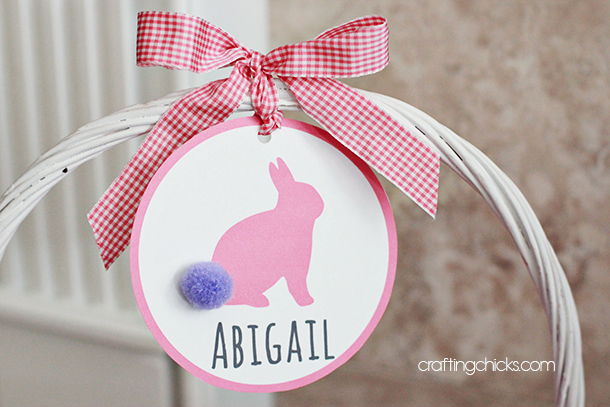 Personalized Easter Basket Tag Custom Name Tag for Easter Basket Boy Easter Name Tag Girl Easter Name Tag