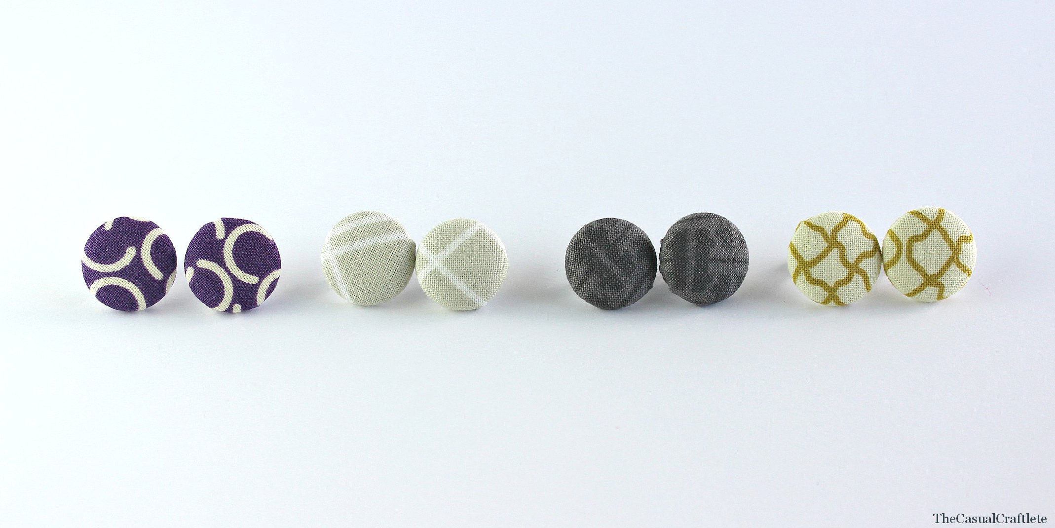 How to make easy Earrings with Fabric, buttons & beads : 10 methods -  SewGuide