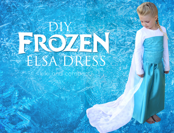 DIY Frozen Elsa Dress. Make your own Elsa dress..super easy and super cute!