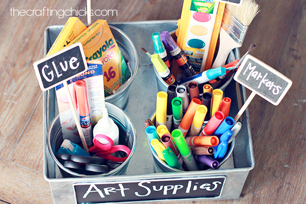 The Perfect Art Supply Caddy - The Crafting Chicks