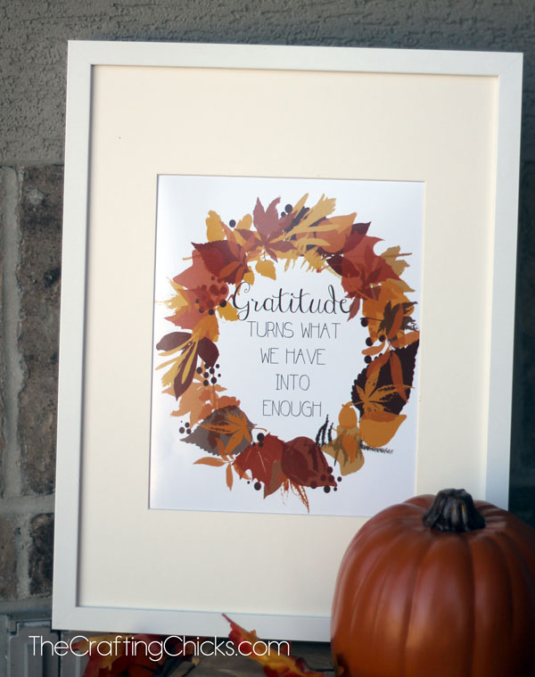 Gratitude Fall Printable