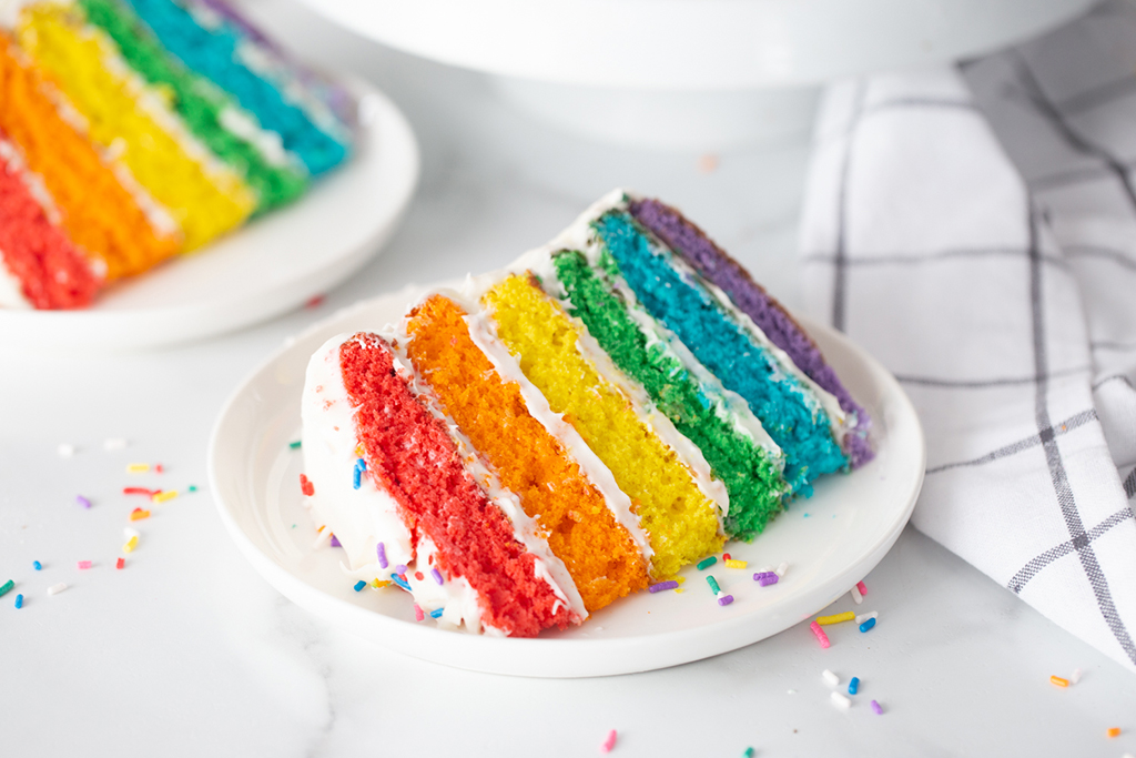 Rainbow Layer Cake Recipe 