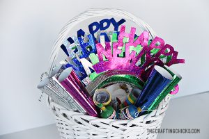 New Year&#039;s Eve Gift Basket - The Crafting Chicks