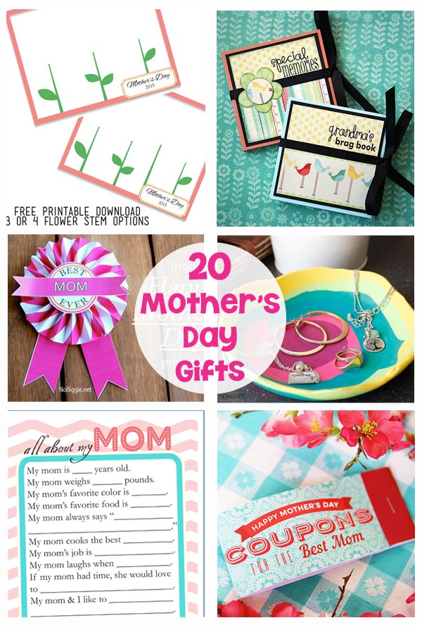 20 Mother's Day Gifts and Printables - The Crafting Chicks