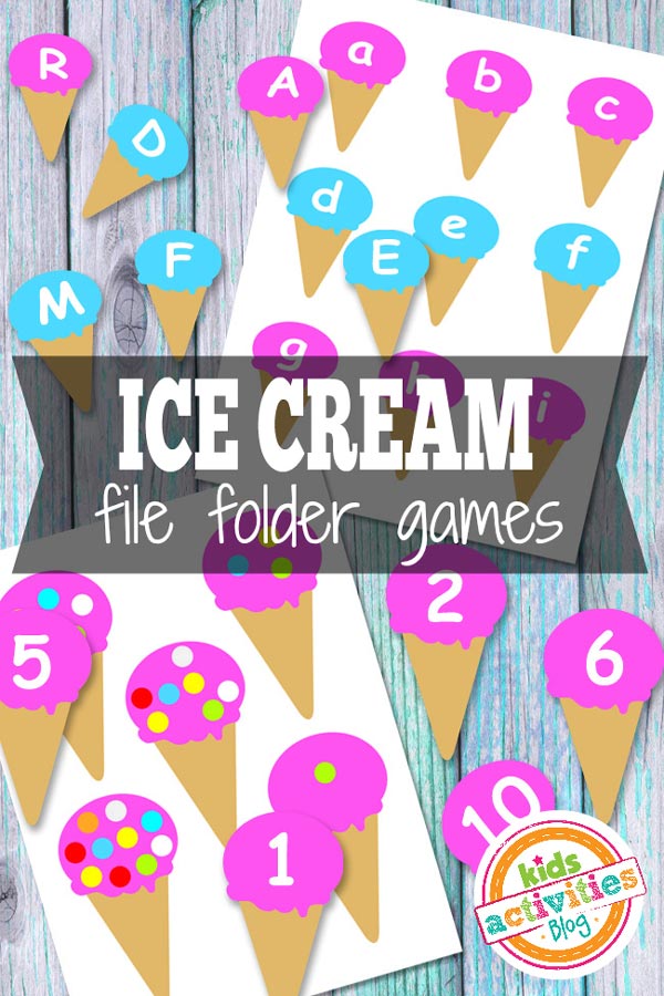 Ice Cream Themed Kids Activities - Printables, recipes, activities - My kids will love doing these this summer!  