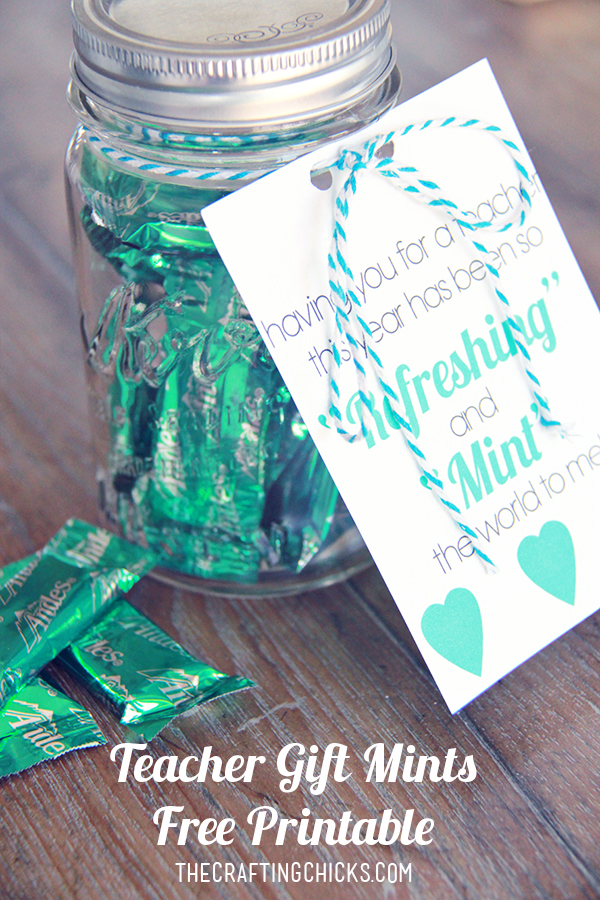 Mints Teacher Gift with free printable