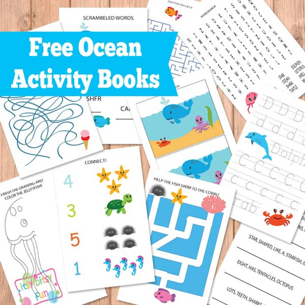 Under the Sea Themed Kids Activities - Printables, games, and more! Perfect for summer fun!