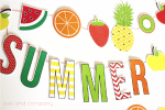 Summer Fruit Garland {free printable} - The Crafting Chicks