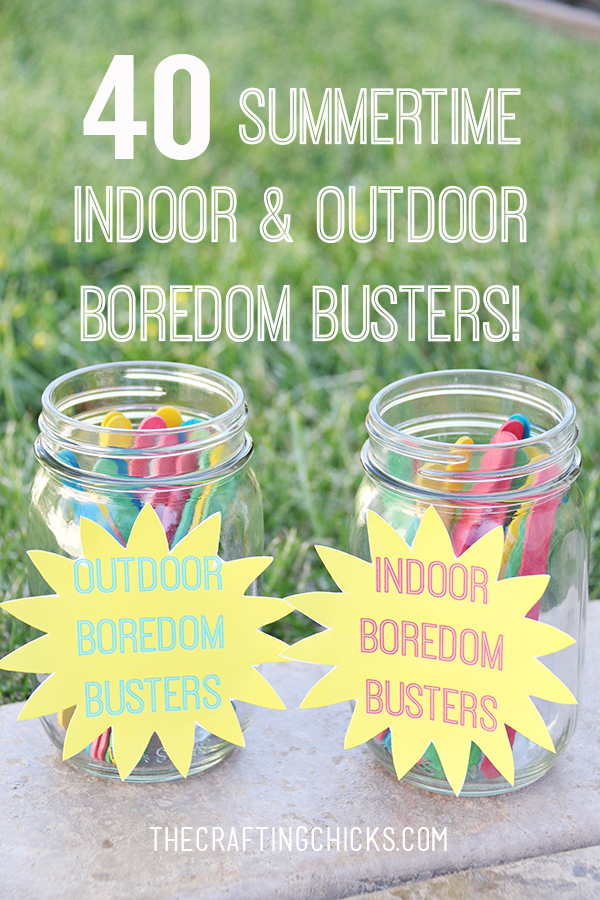 40 Summertime Indoor and Outdoor Boredom Busters | Kids Activity 