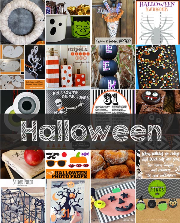 30 Halloween Favorites - printables, games, decor, desserts, pumpkins, treats, and more!