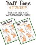 Fall Scattergories Game &amp; Free Printable