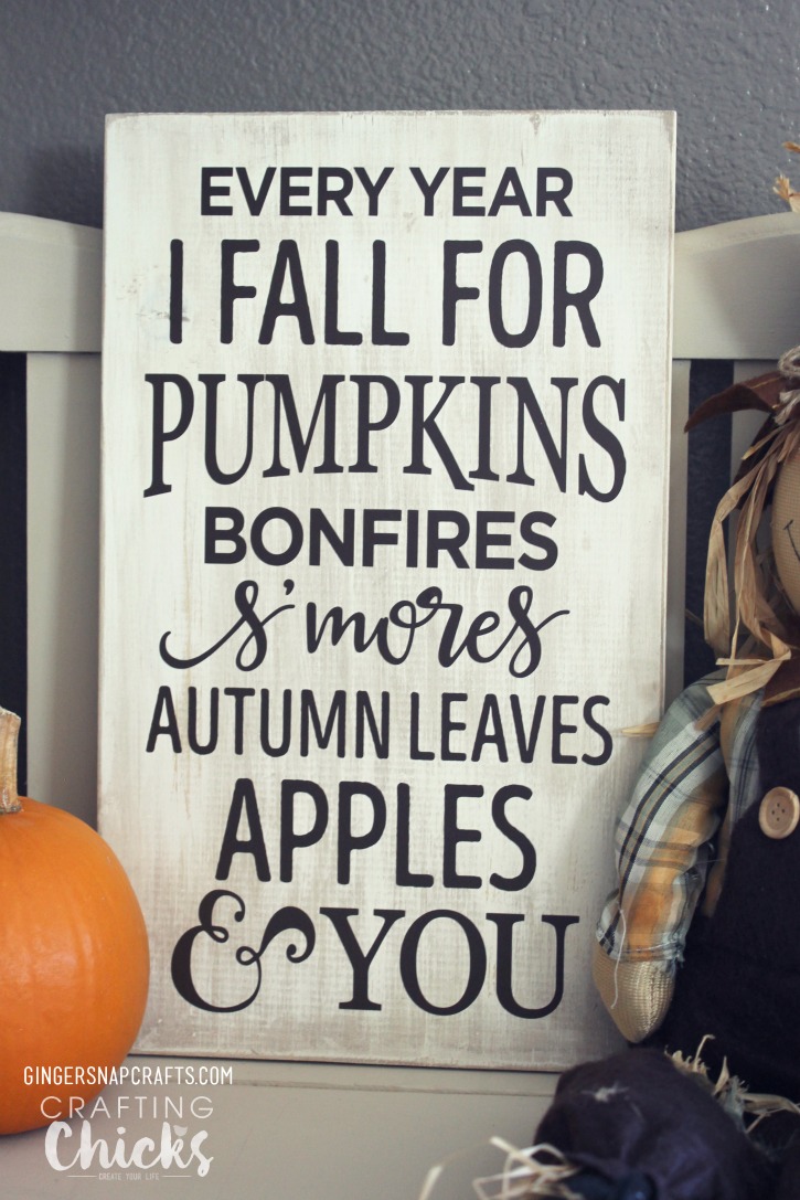 Crafting Chicks Fall Sign