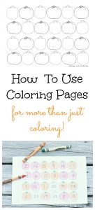 Learning Fun With Coloring Pages - The Crafting Chicks