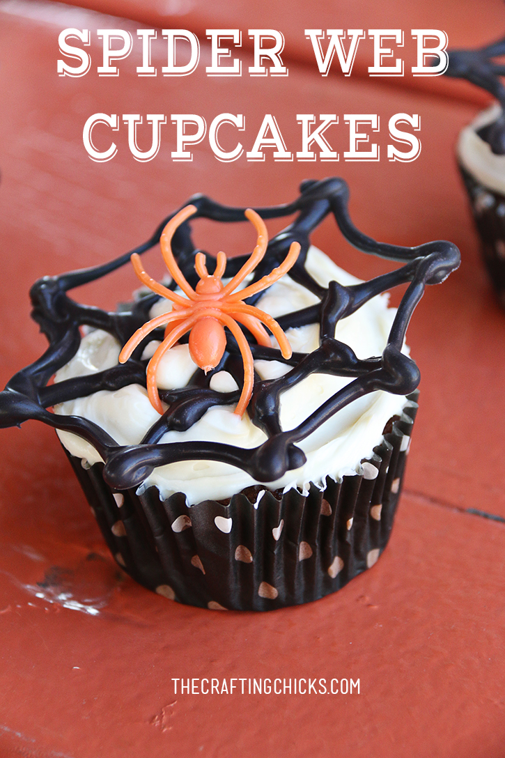 Spider Web Cupcakes
