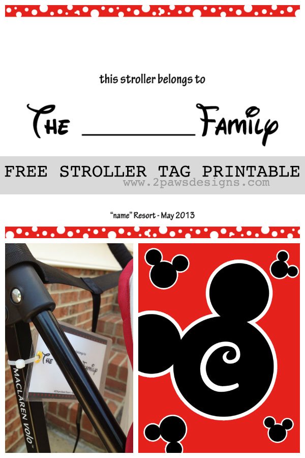 stroller tag printable