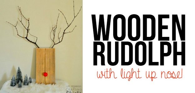 Easy Wooden Rudolph