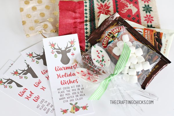 Hot Cocoa Kit Gift &amp; Free Printable Tag