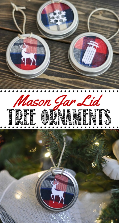 mason jar lid ornaments