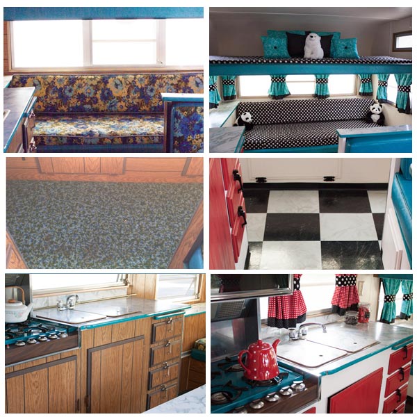 Vintage Trailer Remodel - Retro Trailer - This is SO cute! Love this glamper!!