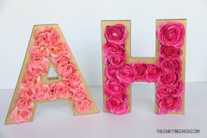 DIY Floral Monogram - The Crafting Chicks