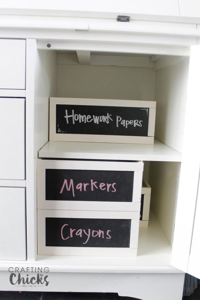 Kids Coloring Storage Organization - The Crafting Chicks