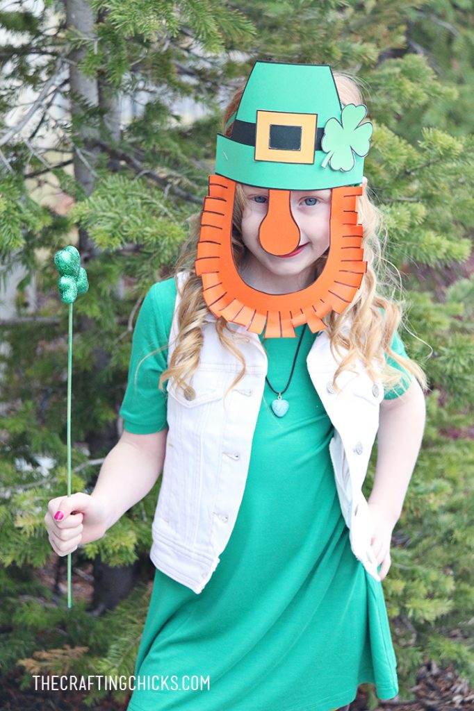 Leprechaun Mask Printable - The Crafting Chicks