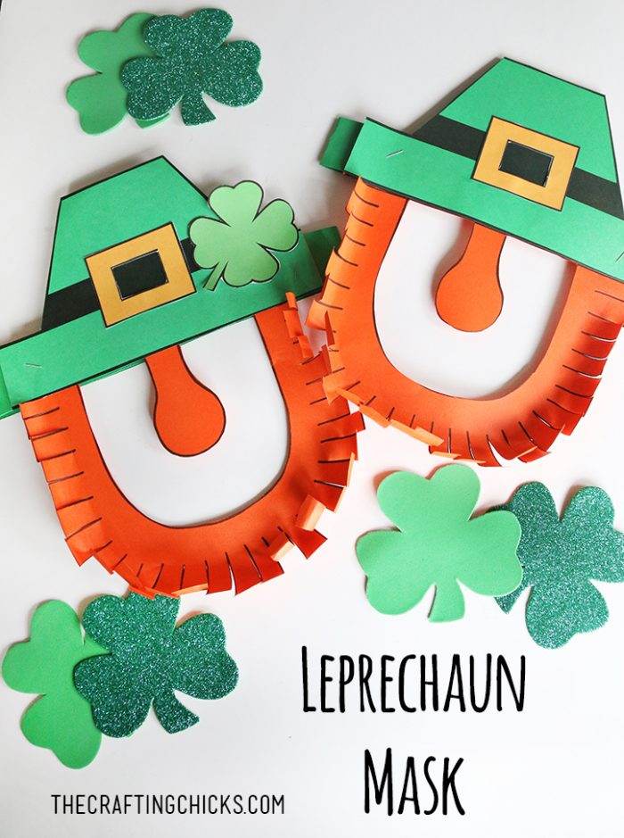 Leprechaun Mask Printable - The Crafting Chicks