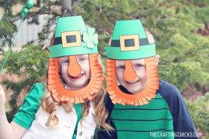 Leprechaun Mask Printable - The Crafting Chicks