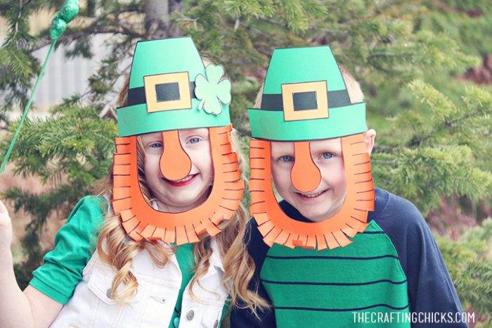 Leprechaun Mask Printable - The Crafting Chicks