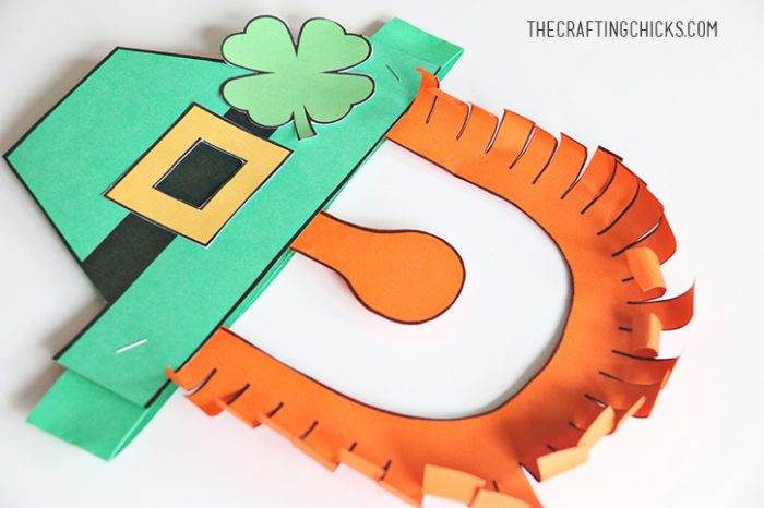 Leprechaun Mask Printable - The Crafting Chicks